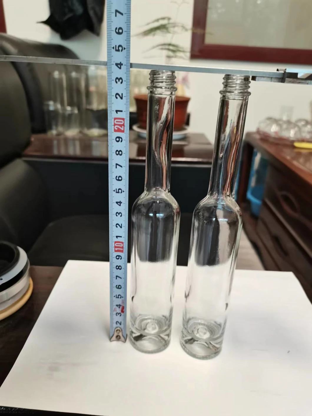 Wholesale High Quality 100ml 3.5oz Glass Ice Wine Bottle for Vodka Wine Spirit Package Liquor Beverage with Screw Aluminium Cap