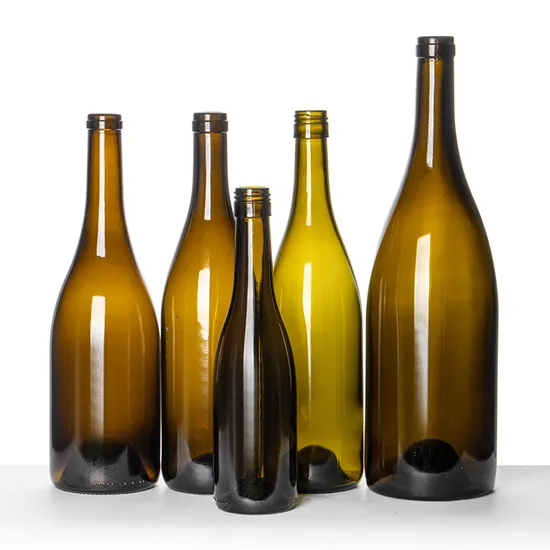 Wholesale 187ml 375ml 750ml Red Wine Bottle Dark Green Empty Luxury Manufacturers Champagne Burgundy Empty Wine Glass Bottles