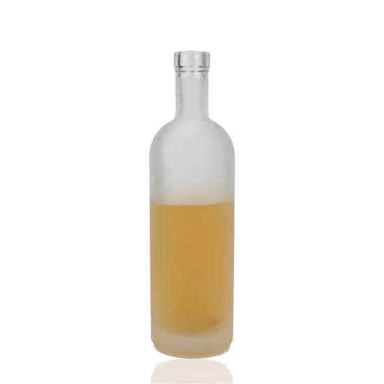 1000ml 750ml 500ml 375ml 200ml Empty Clear Transparent Glass Ice Wine Glass Bottle Rum Whisky Tequila Glass Bottles